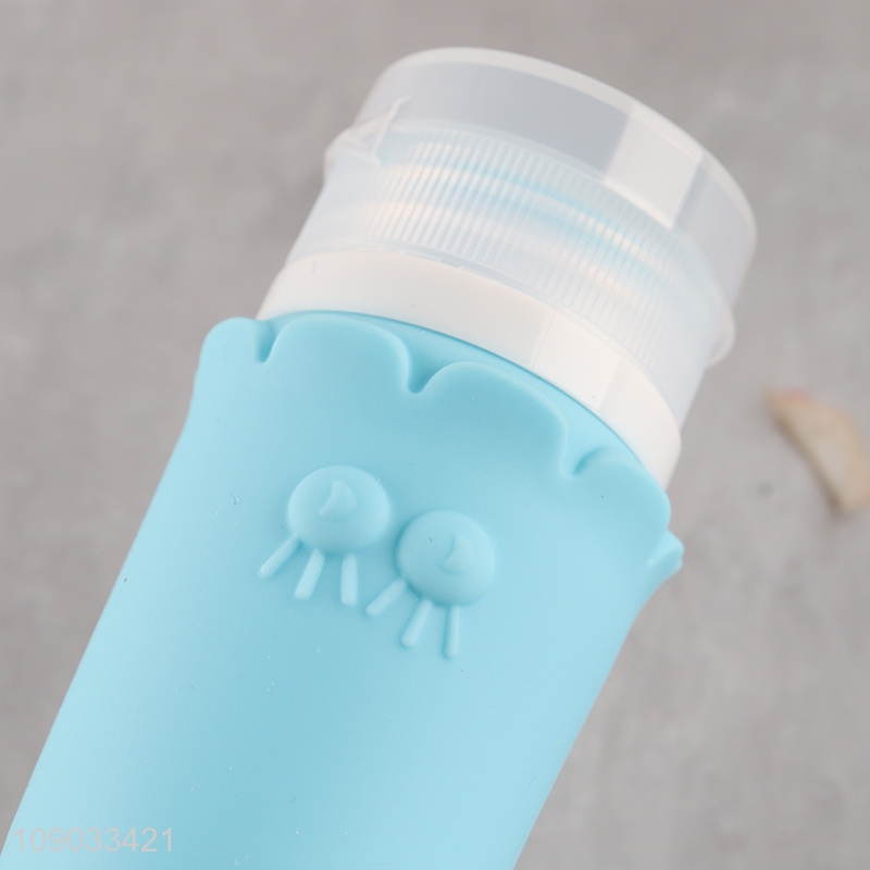 Factory price portable travel silicone squeeze bottle shampoo bottle lotion bottle