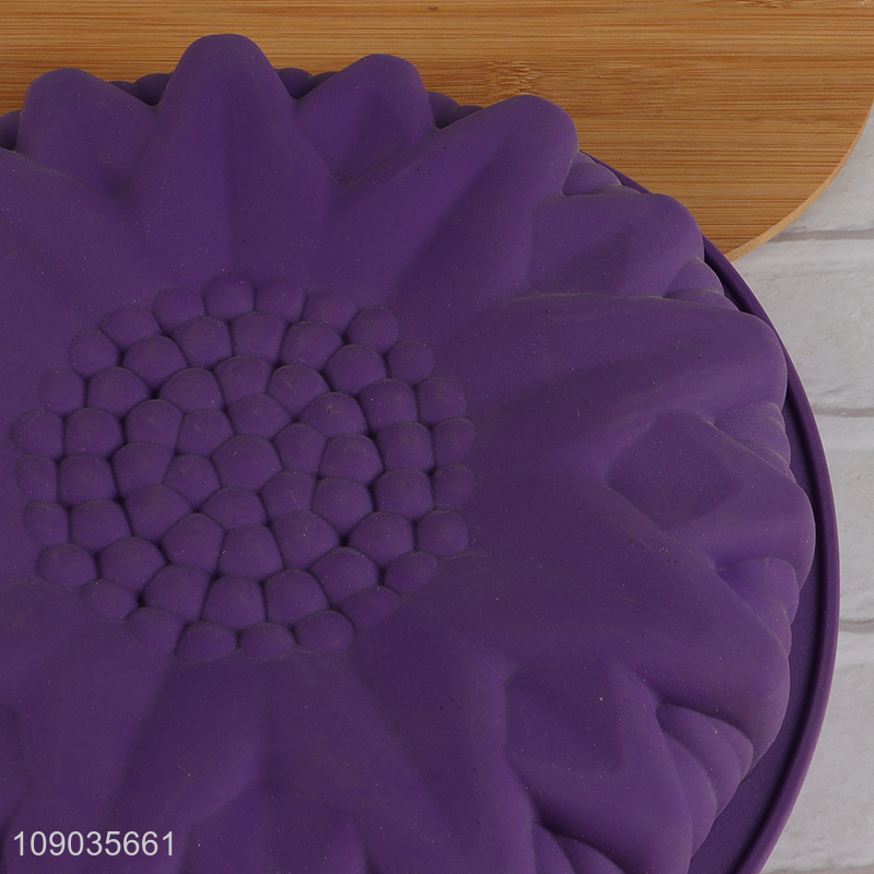 High Quality Silicone Sunflower Cake Molds Reusable Non-Stick Cake Pans