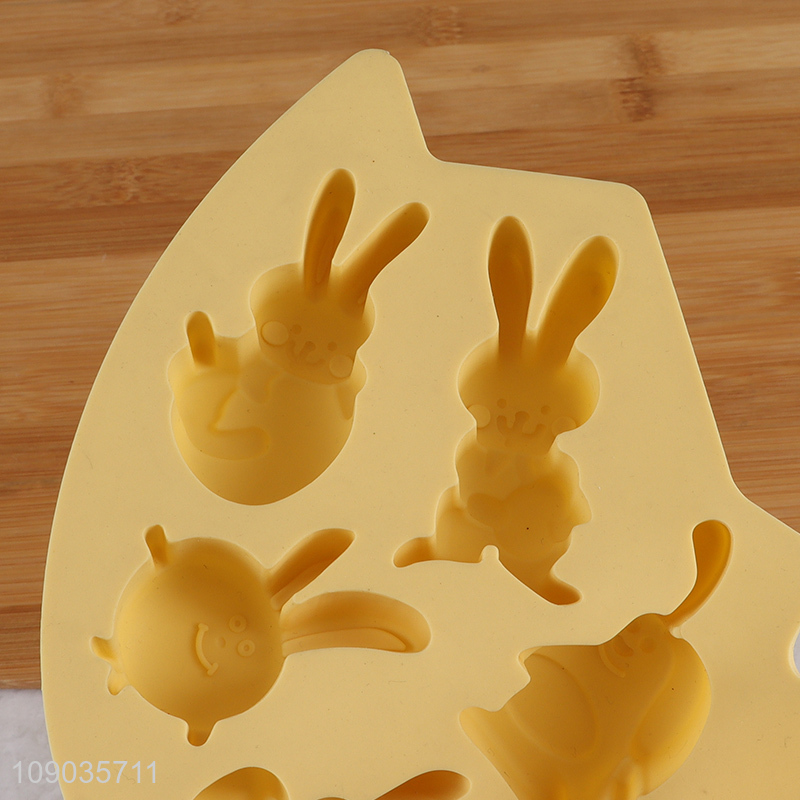 Hot Sale 7-Cavity Silicone Cake Molds Easter Bunny Chocolate Candy Molds