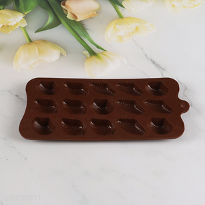 High Quality 15-Cavity Silicone Chocolate Molds Baking Molds for Pudding Candy