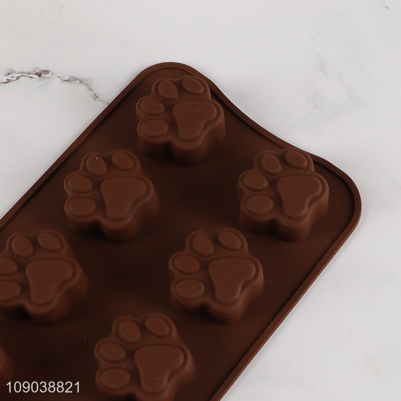 Hot Sale 10-Cavity Food Grade Reusable Silicone Chocolate Candy Jelly Molds