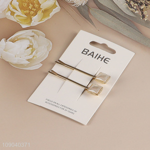 Good Quality 2PCS Fashion Bobby Pins Elegant Hair Clips Hair Accessories