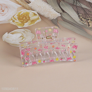 Good Quality Clear Plastic Hair Claw Clips Women Girls Hair Accessories