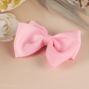 Online Wholesale Elegant Fabric Bow Hair Clips Hair Bows for Women Girls