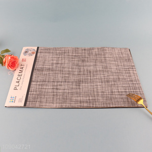 Good selling rectangle pvc tabletop decoration place mat dinner mat for home restaurant