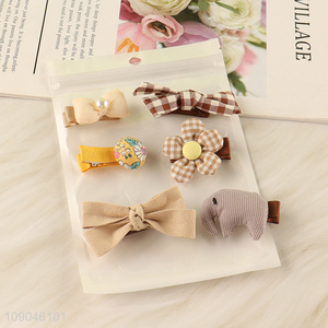 Hot items cute mini fashionable hairpin hair accessories set for girls