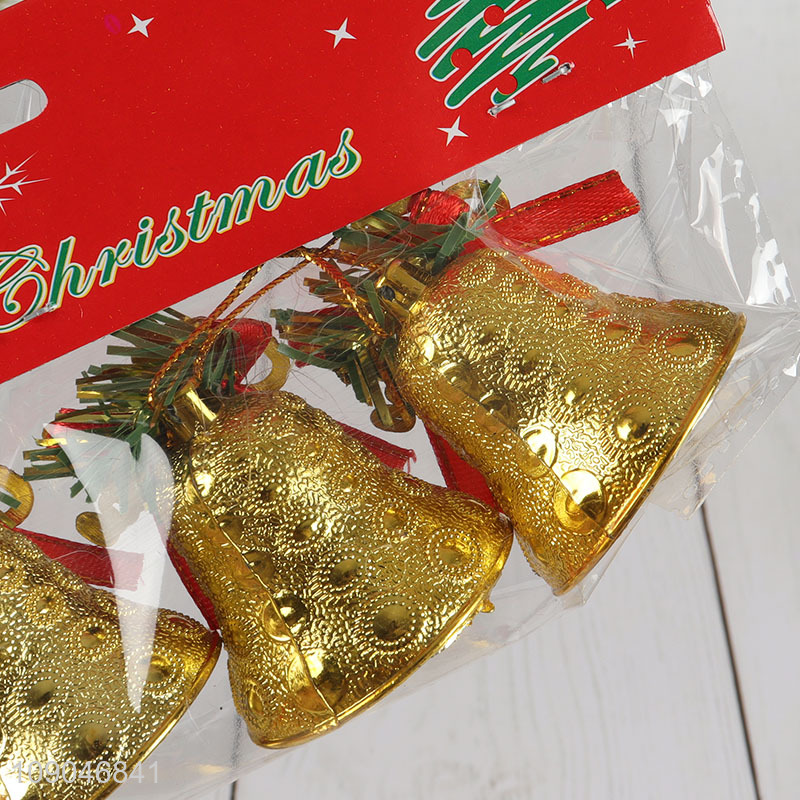 Online Wholesale 4PCS Christmas Bells Christmas Tree Hanging Ornaments