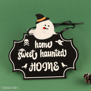 Online wholesale ghost door sign wooden Halloween hanging ornaments decoration