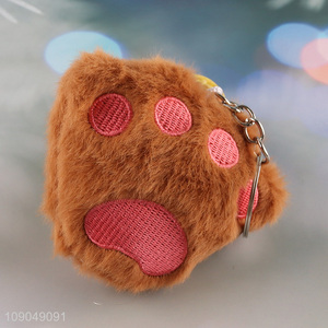 Best selling cartoon portable plush keychain for gifts wholesale