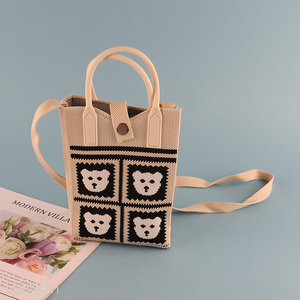 Best price fashionable girls bear pattern messenger bag for sale