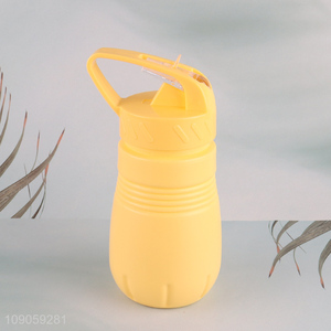 Good Quality Portable Leakproof Plastic Water Bottle with Flip Straw