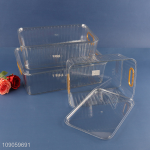 Wholesale Clear Storage Box Multipurpose Plastic Storage Bins with Lid