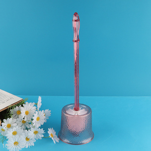 China Wholesale Durable Toilet Brush Plastic Handle Toilet Bowl Brush with Holder