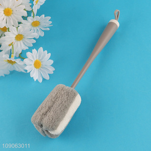 High Quality Long Handle Sponge Bottle Brush Sponge Cleaning Brush for Cups