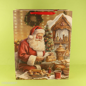 Factory price Santa Claus gifts packaging <em>paper</em> <em>bag</em> tote <em>bag</em>