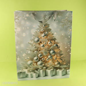 New arrival xmas tree pattern gifts packaging <em>paper</em> <em>bag</em> tote <em>bag</em>