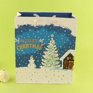 Hot items merry christmas gifts packaging <em>paper</em> <em>bag</em> tote <em>bag</em>