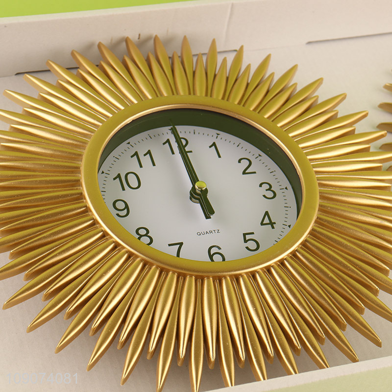 New products 3pcs home decor wall decor wall clock wall mirror set