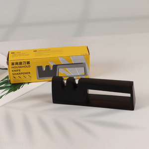 China Imports 2-Stage High Chromium Steel Knife Sharpener with Ergonomic Handle