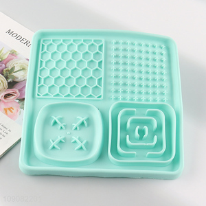 Factory price silicone pet supplies pet slow food bowl for dog