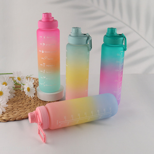 Yiwu market multicolor large capacity sports water bottle with handle