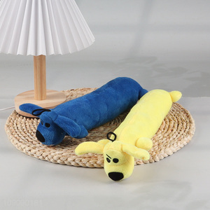 Top selling dog shape pet chew toy squeaky toys for interactive toys