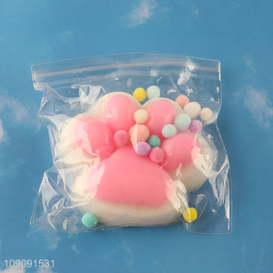 Hot Selling Cat Paw Squeeze Toy Kawaii Soft Squishy Stress Relief Toy