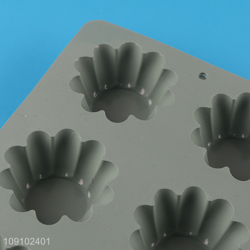 Wholesale 6-Cavity Silicone Cake Molds for for Candy Jelly Chocolate Pudding