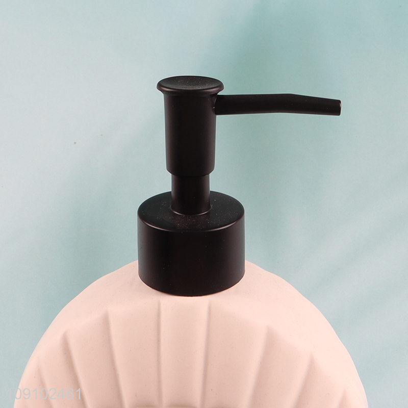 New arrival home hotel ceramic bathroom accessories liquid soap dispenser