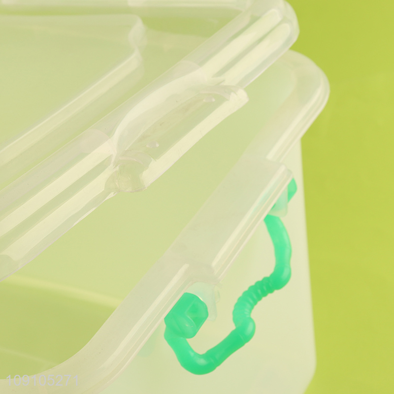 Wholesale Multi-Function Plastic Storage Bins Stackable Storage Box with Lid & Wheels