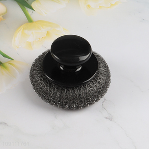 Hot Selling Stainless Steel Wool Scrubber Heavy Duty Dish Pot Brush