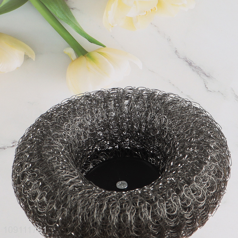 Hot Selling Stainless Steel Wool Scrubber Heavy Duty Dish Pot Brush
