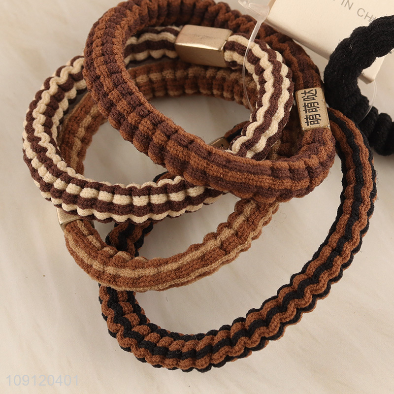 Popular products 5pcs elastic women hair band hair rope for hair decoration