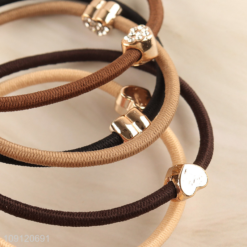 Top products 5pcs elastic girls fashion hair band hair rope set
