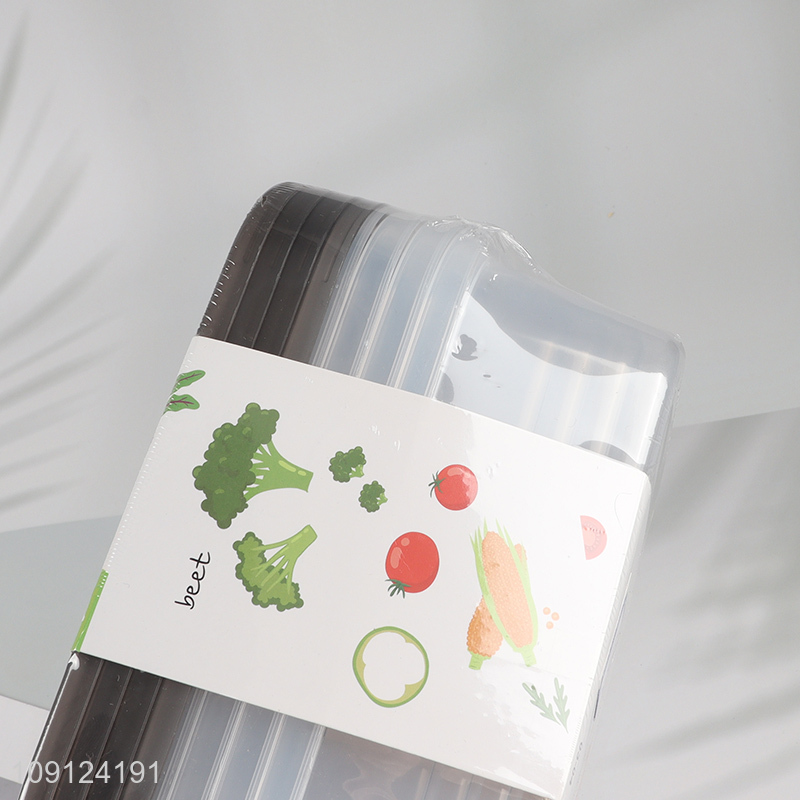 Online Wholesale 4 Pieces Plastic Food Storage Containers with Airtight Lids