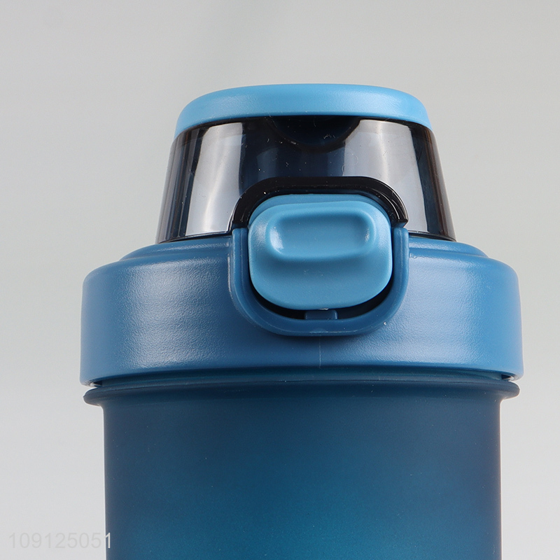 Wholesale 700ML Plastic Sports Water Bottle with Leak Proof Flip Top Lid & Straw