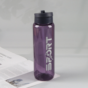 New Product 900ML Plastic Sports Water Bottle with Straw for Gym Fitness Outdoor