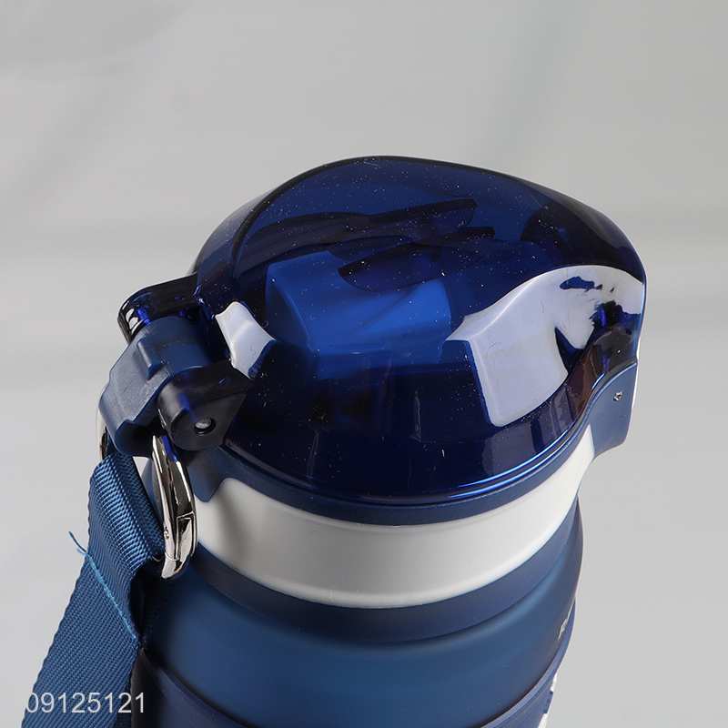 Hot Selling 650ML Plastic Water Bottle with Straw & Time Marker for Office School