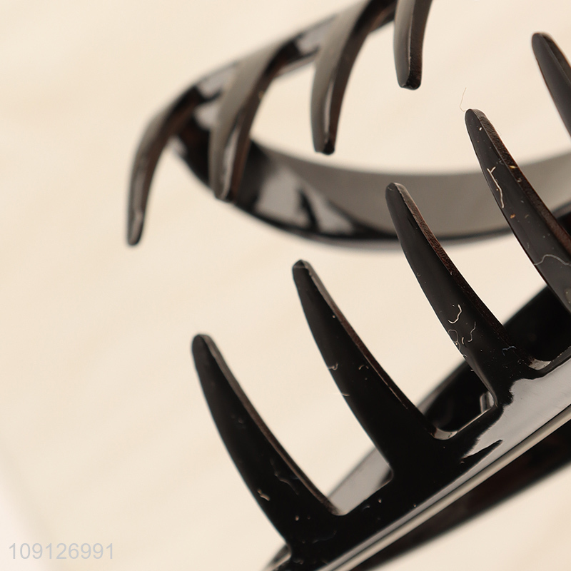 Oline wholesale black ladies hair claw clips hair accessories