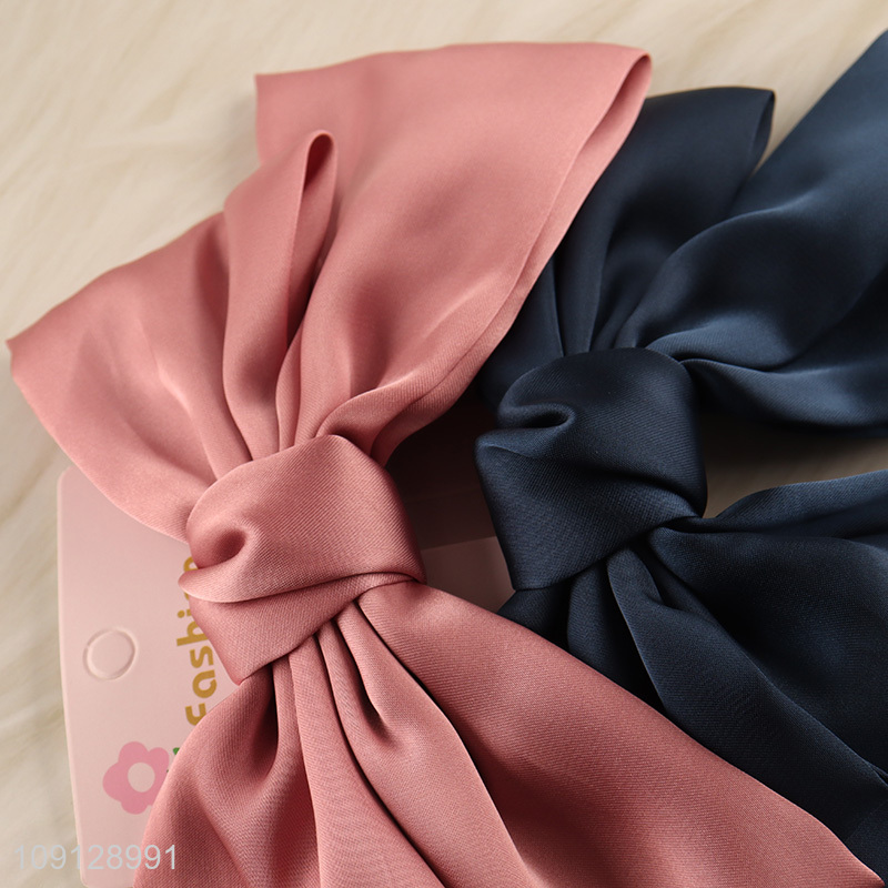 China products 2pcs girls bowknot hair pin hair clips set