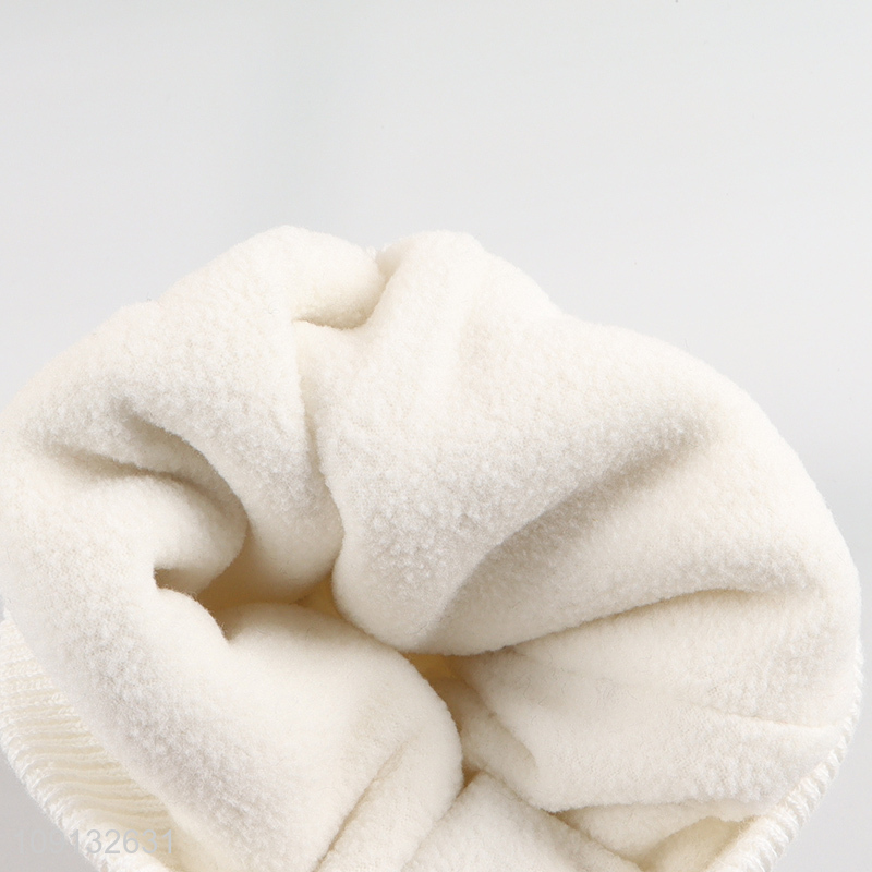 Hot Selling Winter Beanie Hat with Fleece Lining for Kids Toddlers