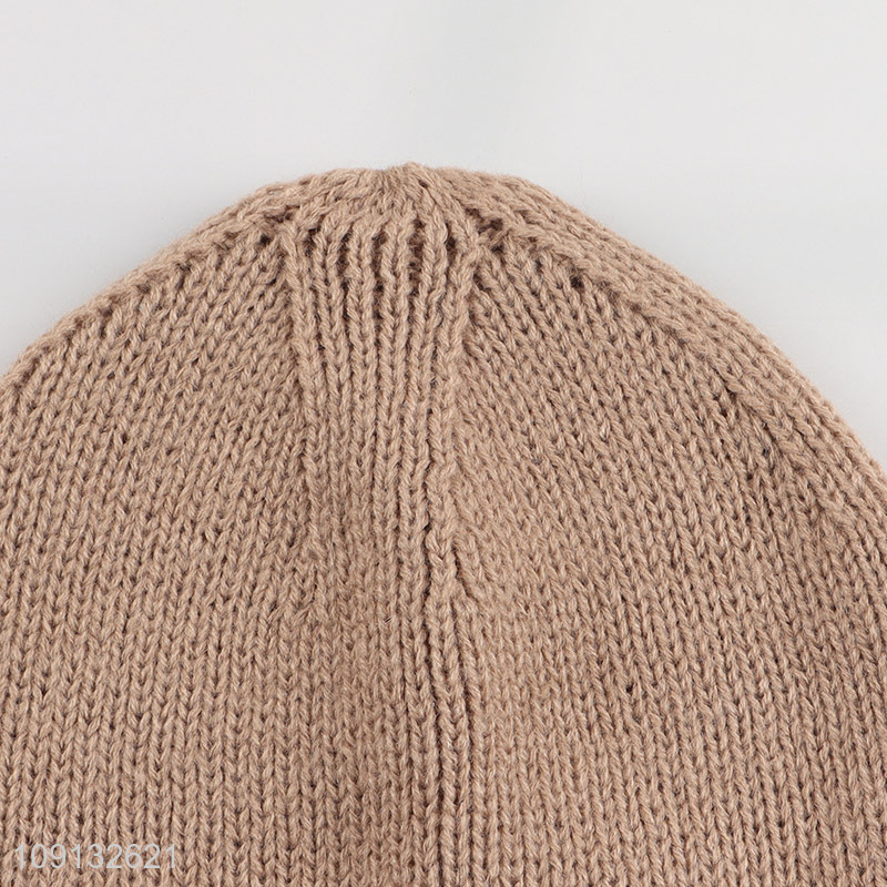 New Product Women Men Winer Beanie Hat Thermal Cuffed Beanie Cap
