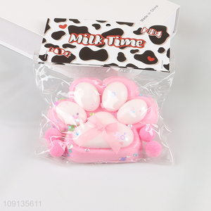 Top products cat paw shape tpr squeeze toys for stress relief