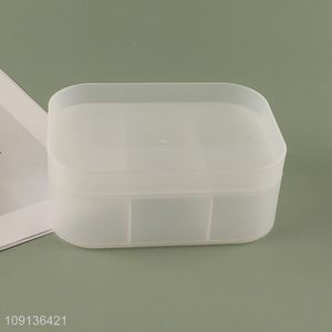 New Product Small Plastic Makeup Cosmetic Organizer Bins with Lid