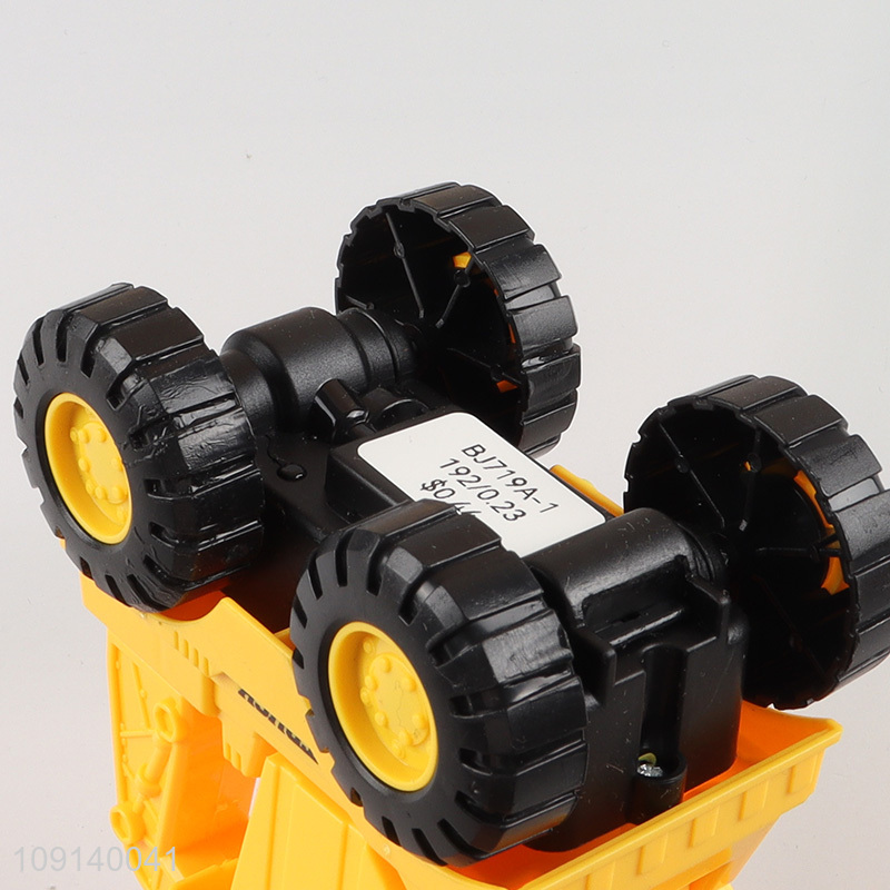 Hot selling truck model toys inertial excavator truck toys for kids