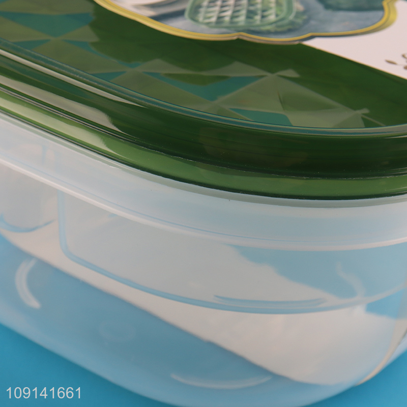 Online Wholesale 2 Pieces Plastic Food Storage Containers with Lids for Fridge