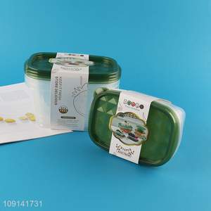Online Wholesale 3PCS Food Grade Plastic Food Storage Containers for Meal Prep