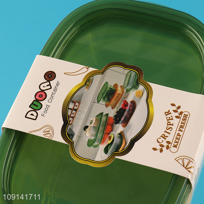 Popular Product 3 Pieces Plastic Food Storage Containers Set for Refrigerator