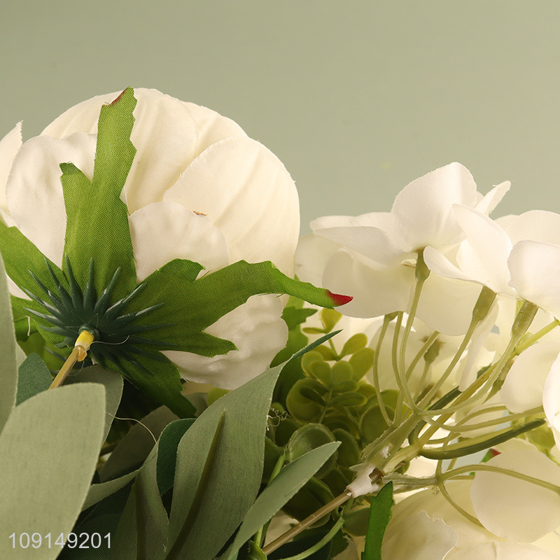Factory Supply Artificial Flower Bouquet Fake Flower Realistic Faux Flower