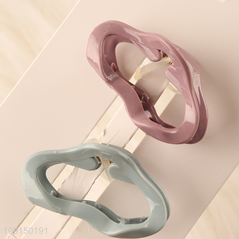 Good Quality 2PCS Plastic Hair Claw Clips Strong Hold Hair Jaw Clips
